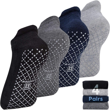 Unisex Non Slip Grip Socks with Cushion for Yoga Pilates Barre Home & Hospital