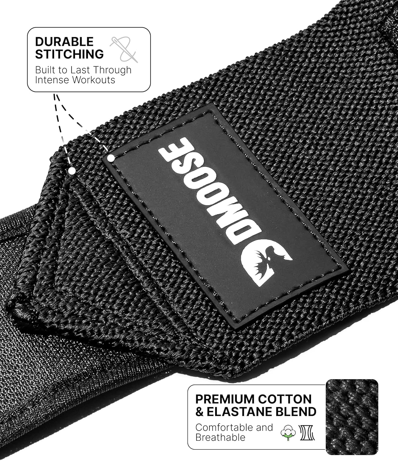 Wrist Wraps for Weightlifting 18" - Heavy Duty Gym Wrap with Hand Thumb Loop for Support & Pain Relief, USPA Approved Powerlifting, Weight Lifting Wrist Straps for Men & Women Work Out